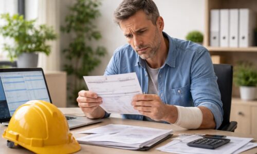 Que faire en cas de bulletin de salaire négatif après un accident du travail ?