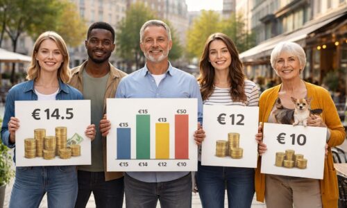 Le smic horaire net en comparaison avec les salaires européens